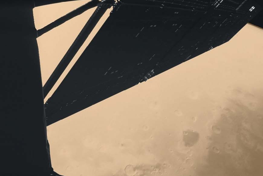 Rosetta летит вокруг Марса (изображение с камеры Civa посадочного модуля Philae)