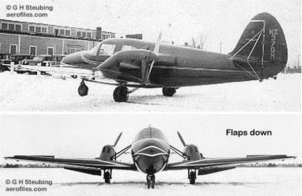 Рис. 9. Самый малоизвестный среди первых сухопутных самолетов, имевших убирающееся шасси с носовой опорой, Miller HM-4. Фото с сайта Aerofiles