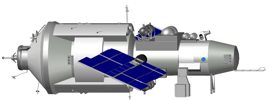 Рис. 5. Модуль «Квант-2» комплекса «Мир»