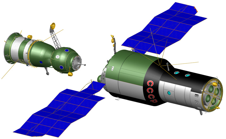 Рис. 2. Орбитальная космическая станция «Алмаз»