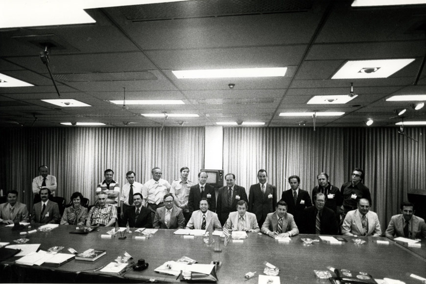 На совещании советско-американской рабочей группы по космической биологии и медицине в NASA, 1979 г.
