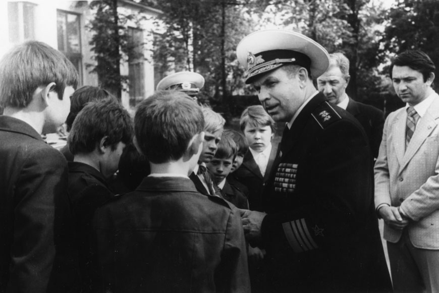 С адмиралом А.И. Сорокиным. 5 мая 1981 года