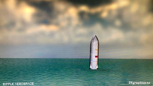 Норвежский стартап - симулятор ракеты, стартующей из воды 