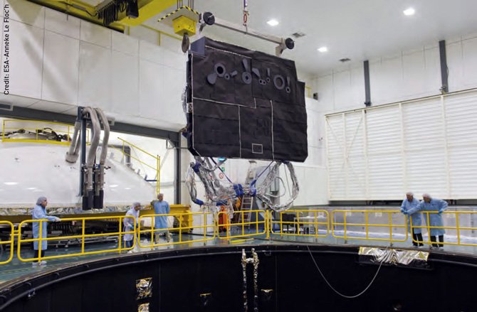 Важнейшая часть космического корабля ― солнцезащитная пленка ― в процессе тестирования на крупногабаритном космическом тренажере ЕКА
