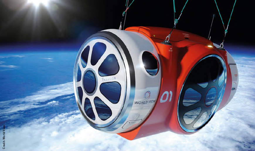 Созданная для космических туристов, капсула аэростата может использоваться исследователями для их экспериментов