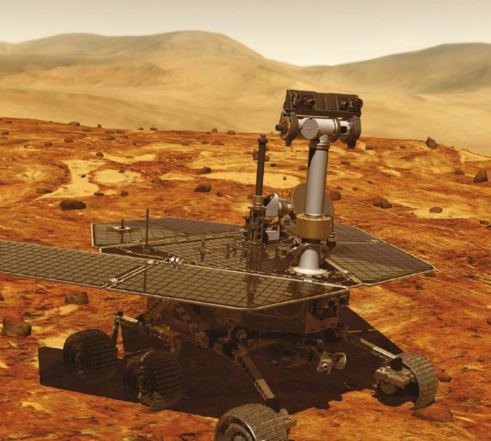 Марсоход «Оппортьюнити» был запущен США в рамках проекта Mars Exploration Rover. Опустившийся на Марс 25 января 2004 года аппарат работает и по сей день