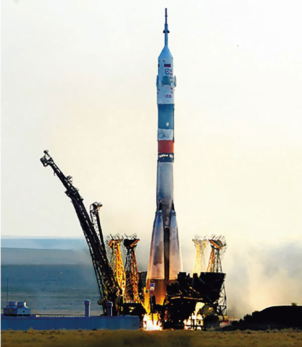 Первый запуск пилотируемого корабля «Союз МС» с космодрома Байконур